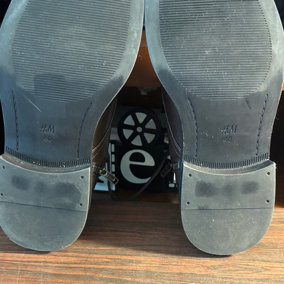 H&M Dark Brown Zip-up Ankle Boots - Picture 8 of 10